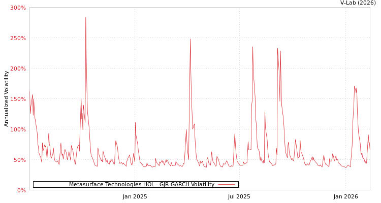 graph of Metasurface Technologies HOL GJR-GARCH