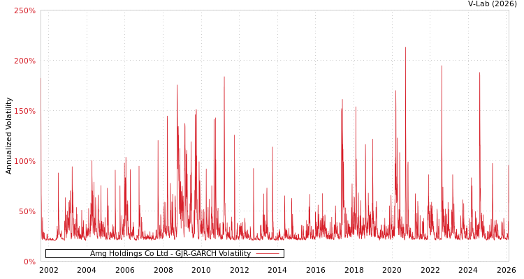 graph of Amg Holdings Co Ltd GJR-GARCH