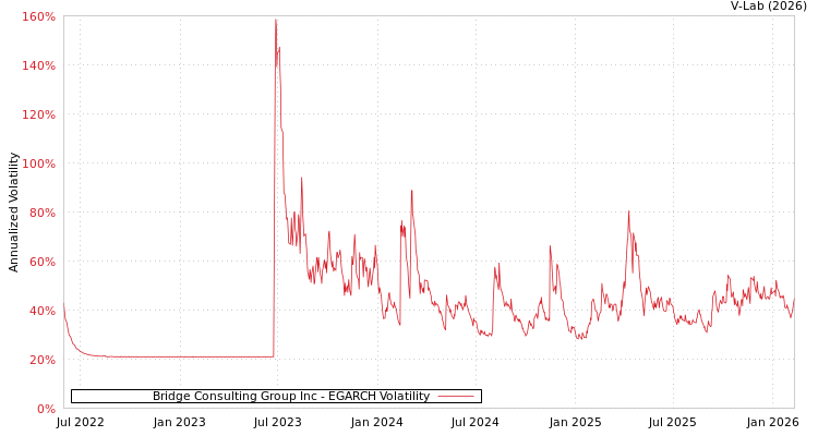 graph of Bridge Consulting Group Inc EGARCH