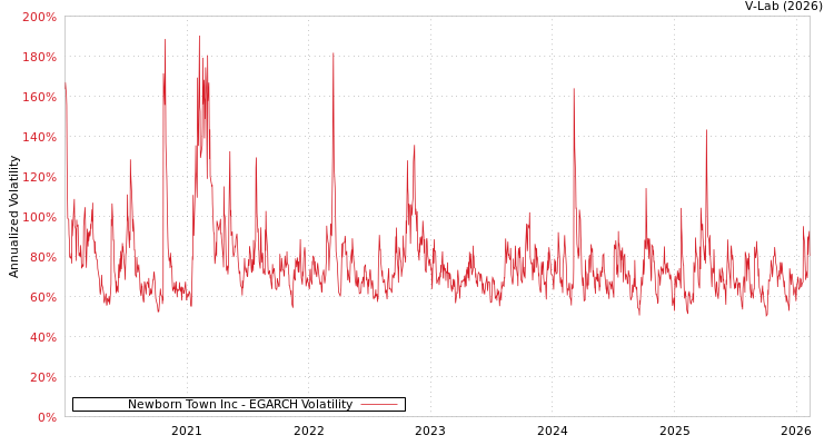 graph of Newborn Town Inc EGARCH