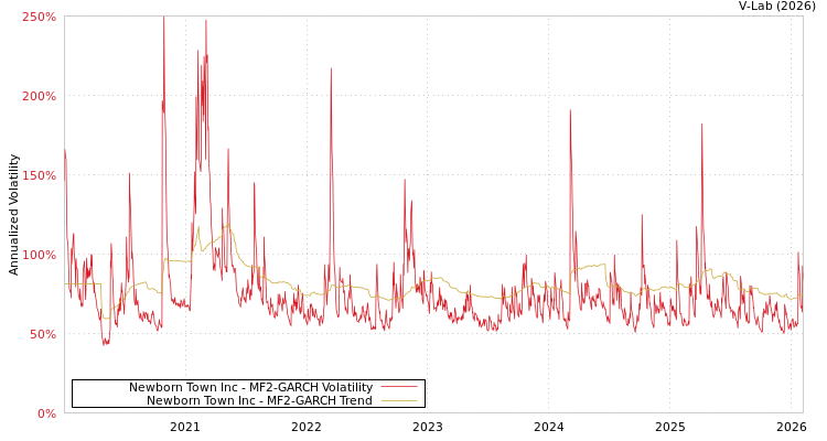 graph of Newborn Town Inc MF2-GARCH