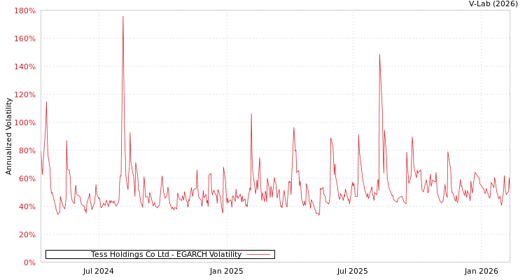 graph of Tess Holdings Co Ltd EGARCH