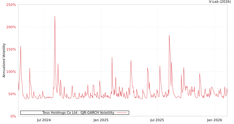 graph of Tess Holdings Co Ltd GJR-GARCH