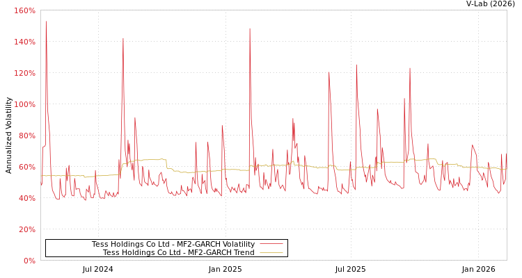 graph of Tess Holdings Co Ltd MF2-GARCH