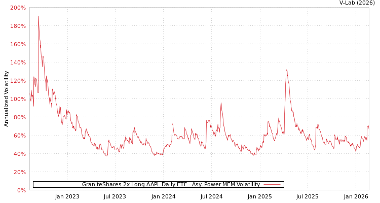 graph of GraniteShares 2x Long AAPL Daily ETF APMEM