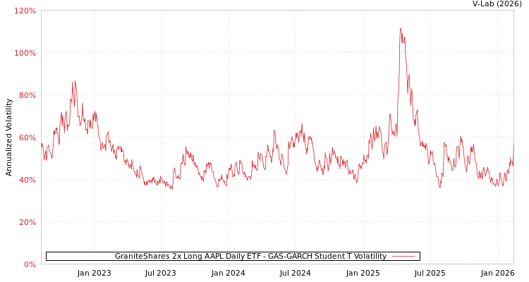 graph of GraniteShares 2x Long AAPL Daily ETF GAS-GARCH-T