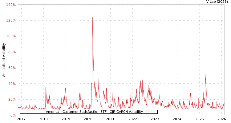 graph of American Customer Satisfaction ETF GJR-GARCH