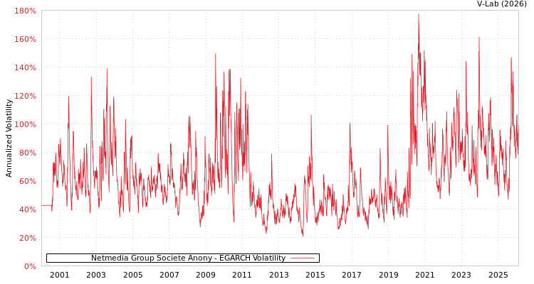 graph of Netmedia Group Societe Anony EGARCH