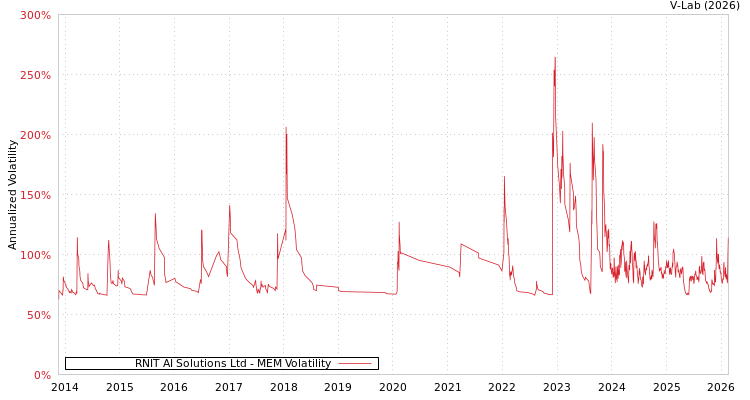 graph of RNIT AI Solutions Ltd MEM