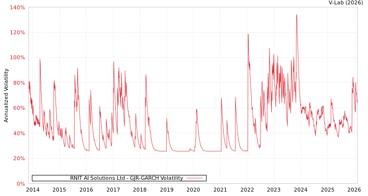 graph of RNIT AI Solutions Ltd GJR-GARCH