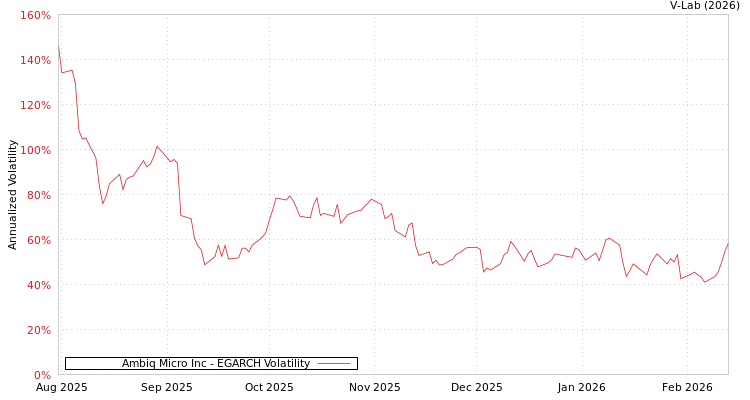 graph of Ambiq Micro Inc EGARCH