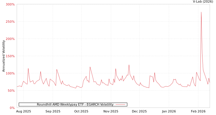 graph of Roundhill AMD Weeklypay ETF EGARCH