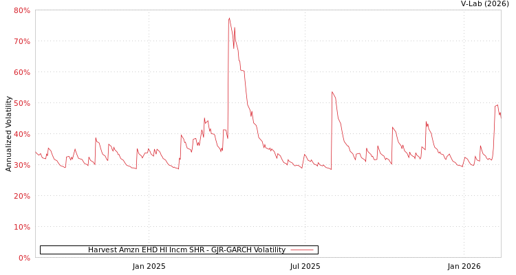 graph of Harvest Amzn EHD HI Incm SHR GJR-GARCH