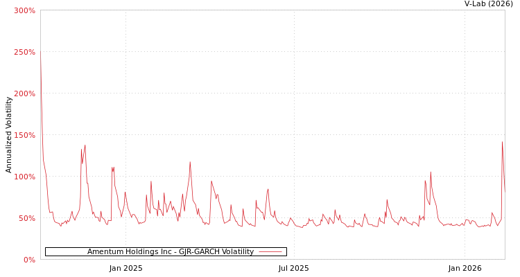graph of Amentum Holdings Inc GJR-GARCH