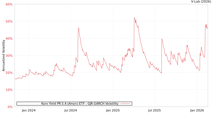 graph of Kurv Yield PR S A (Amzn) ETF GJR-GARCH