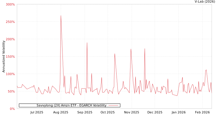 graph of Savvylong (2X) Amzn ETF EGARCH