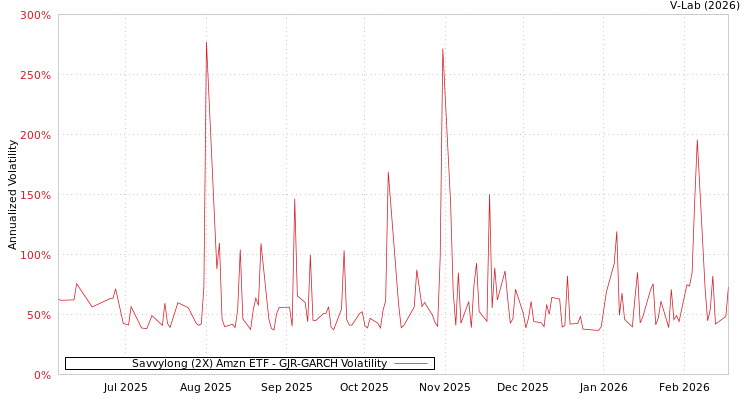 graph of Savvylong (2X) Amzn ETF GJR-GARCH