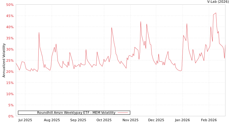 graph of Roundhill Amzn Weeklypay ETF MEM