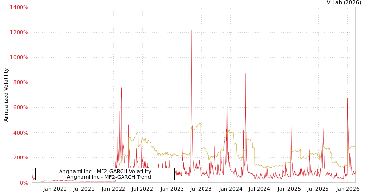 graph of Anghami Inc MF2-GARCH