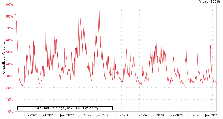 graph of An Phat Holdings Jsc GARCH