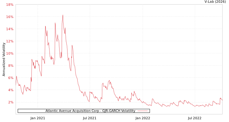 graph of Atlantic Avenue Acquisition Corp GJR-GARCH