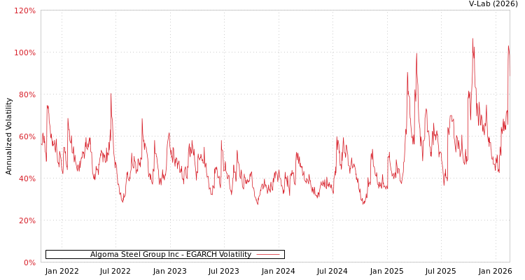 graph of Algoma Steel Group Inc EGARCH