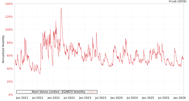 graph of Atam Valves Limited EGARCH