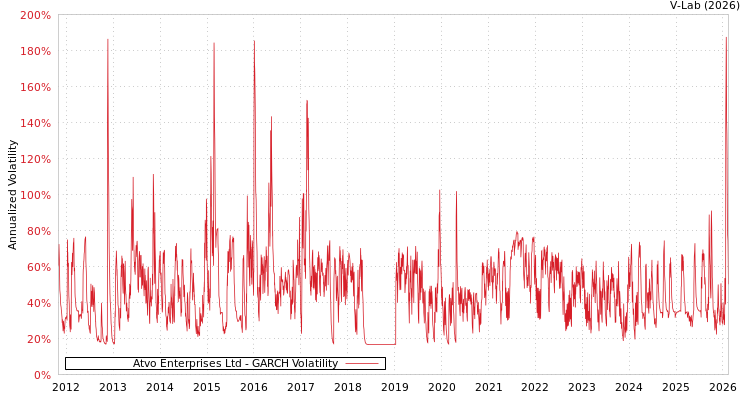 graph of Atvo Enterprises Ltd GARCH