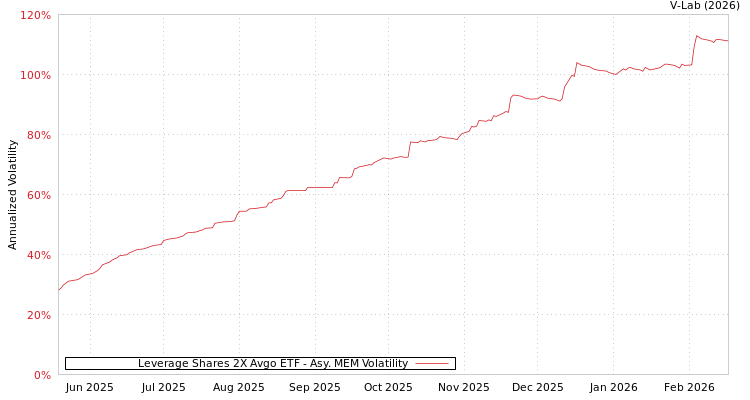 graph of Leverage Shares 2X Avgo ETF AMEM