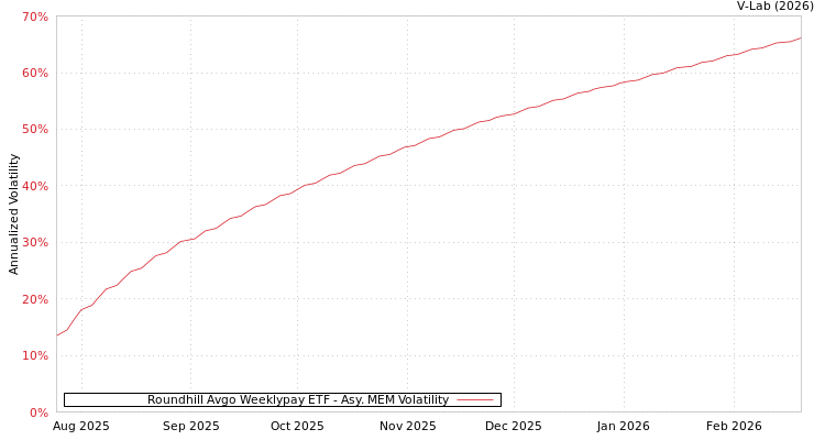 graph of Roundhill Avgo Weeklypay ETF AMEM