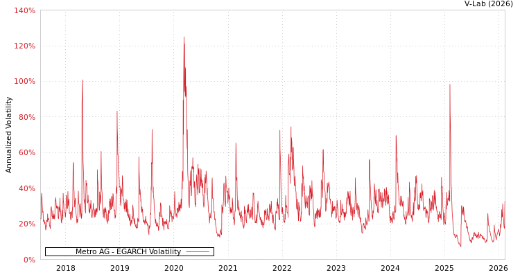graph of Metro AG EGARCH