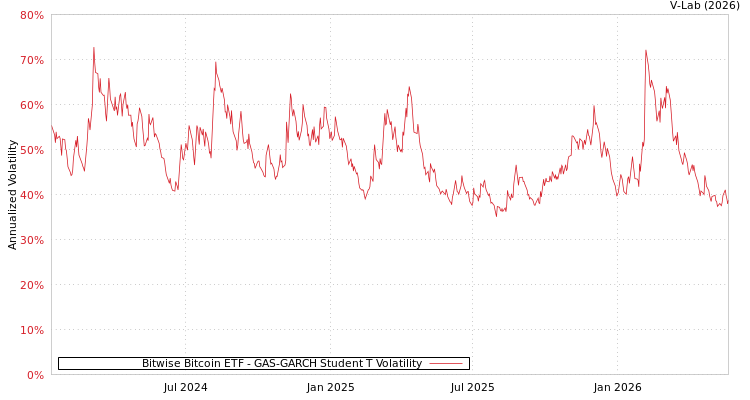 graph of Bitwise Bitcoin ETF GAS-GARCH-T