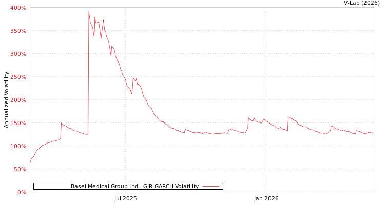graph of Basel Medical Group Ltd GJR-GARCH