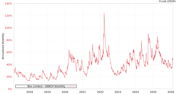 graph of Bse Limited GARCH
