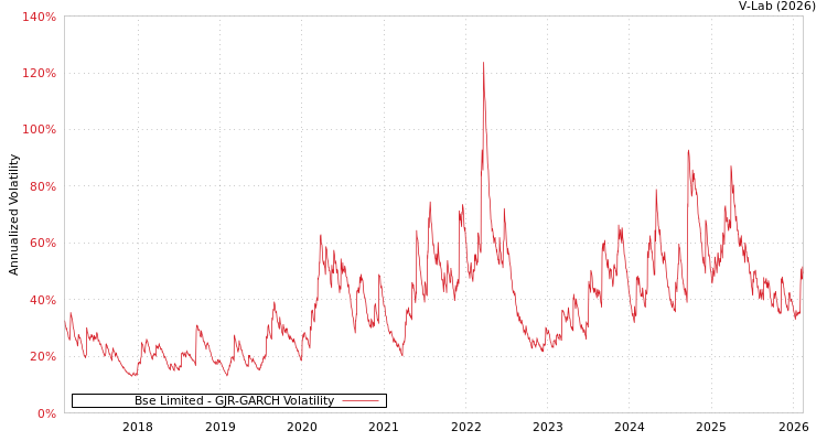 graph of Bse Limited GJR-GARCH