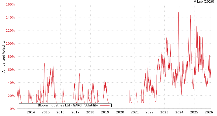 graph of Bloom Industries Ltd GARCH