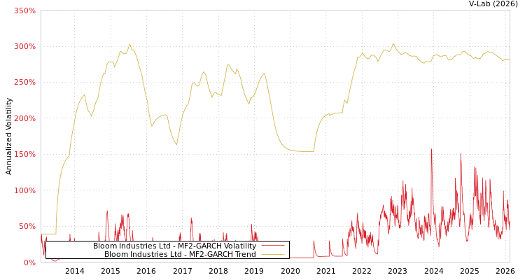 graph of Bloom Industries Ltd MF2-GARCH