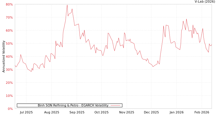 graph of Binh SON Refining & Petro EGARCH