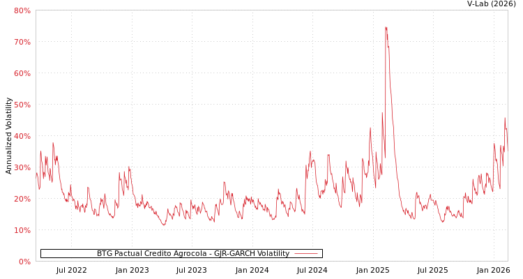 graph of BTG Pactual Credito Agrocola GJR-GARCH