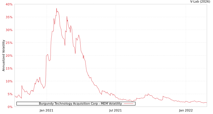 graph of Burgundy Technology Acquisition Corp MEM