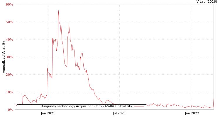 graph of Burgundy Technology Acquisition Corp AGARCH
