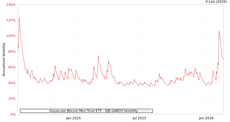graph of Grayscale Bitcoin Mini Trust ETF GJR-GARCH
