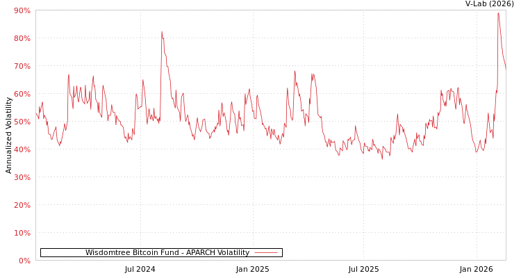 graph of Wisdomtree Bitcoin Fund APARCH