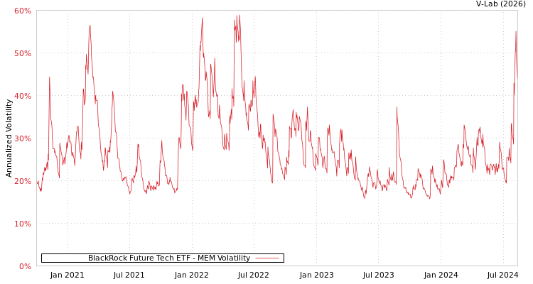 graph of BlackRock Future Tech ETF MEM