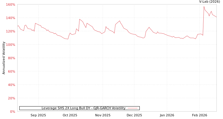 graph of Leverage SHS 2X Long Bull DY GJR-GARCH