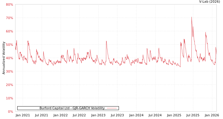 graph of Burford Capital Ltd GJR-GARCH