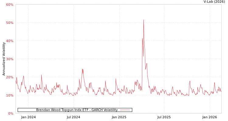 graph of Brendan Wood Topgun Indx ETF GARCH