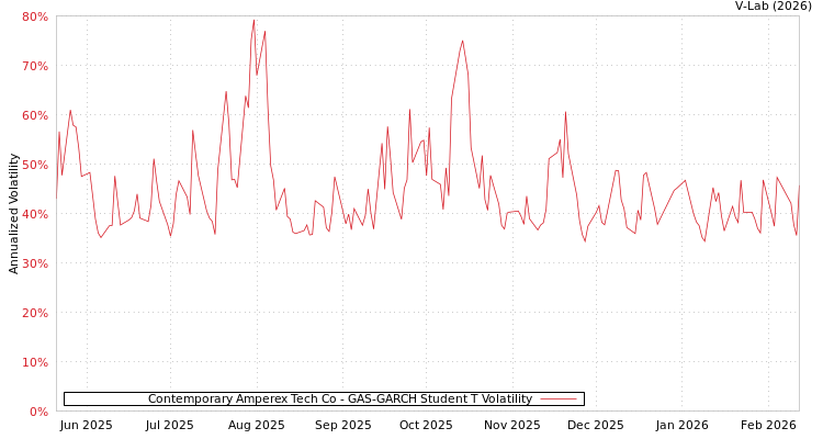 graph of Contemporary Amperex Tech Co GAS-GARCH-T