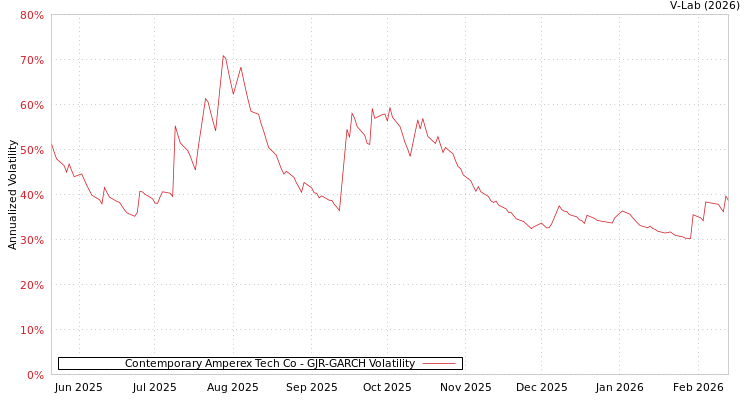 graph of Contemporary Amperex Tech Co GJR-GARCH