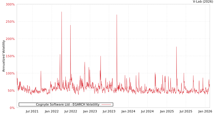 graph of Cognyte Software Ltd EGARCH